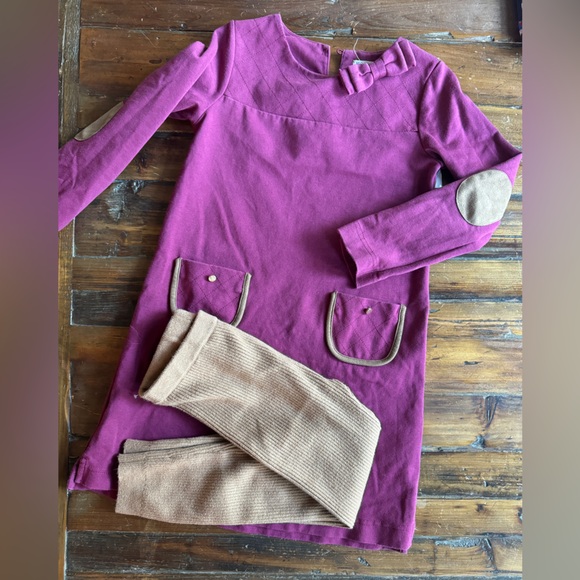 Bundle of Tan and Black Thick Ribbed Leggings - Picture 6 of 6